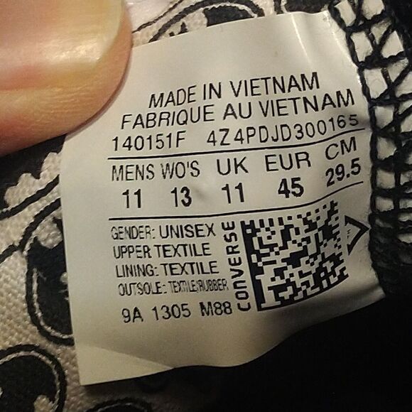 Rare Converse Chuck All Star Batman Gotham City Black Shoes Sz 11M/13W 140151F - Picture 13 of 13